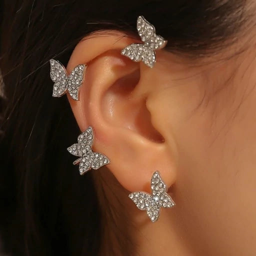 Twinkling Wings Diamond Earrings