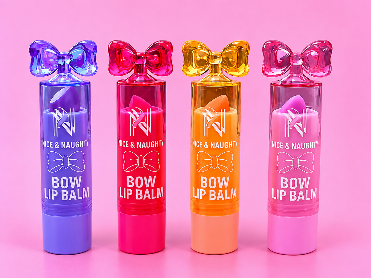 24-Piece Bow Lip Balm Set – Assorted Colors
