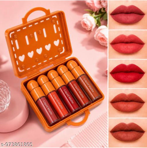 5-Shade Liquid Matte Lipstick Set