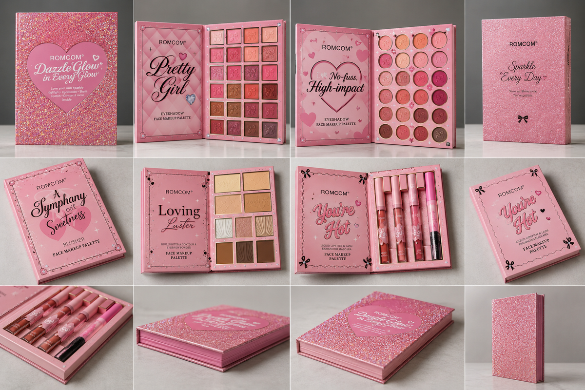 ROMCOM All-in-One Makeup Palette – Pink Edition