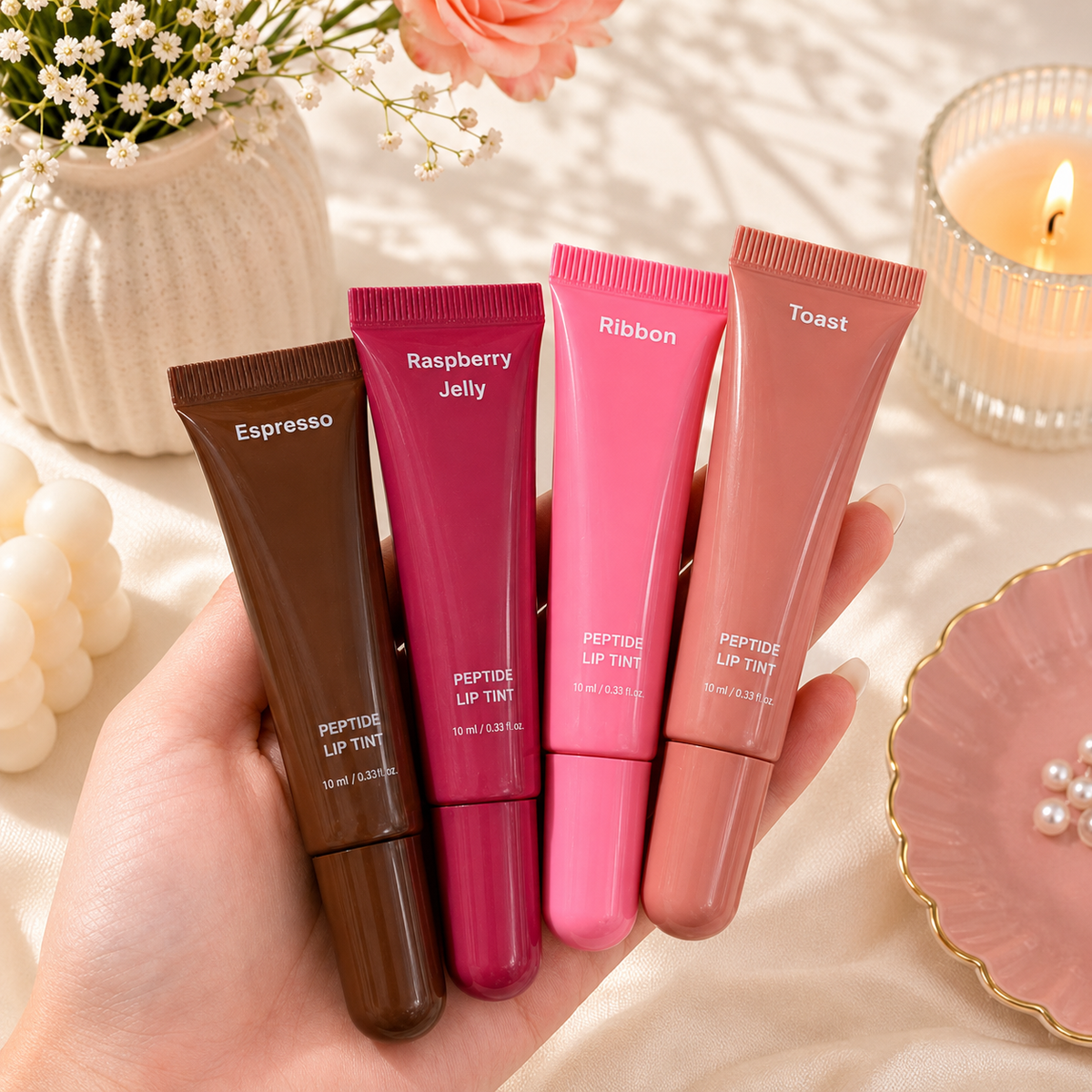 4-Shade Peptide Lip Tint Set
